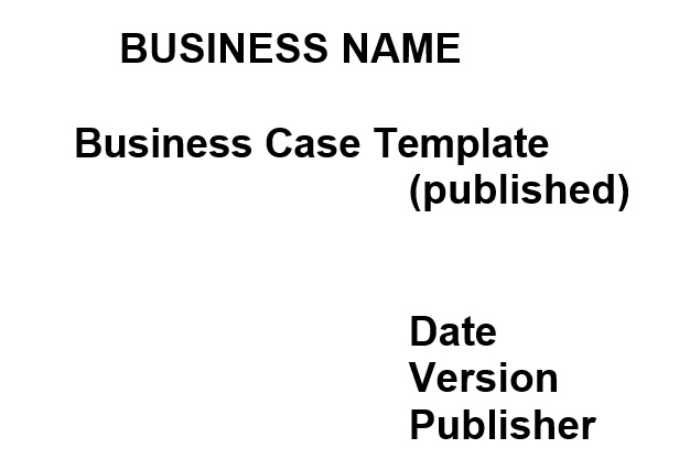 free business case template 1