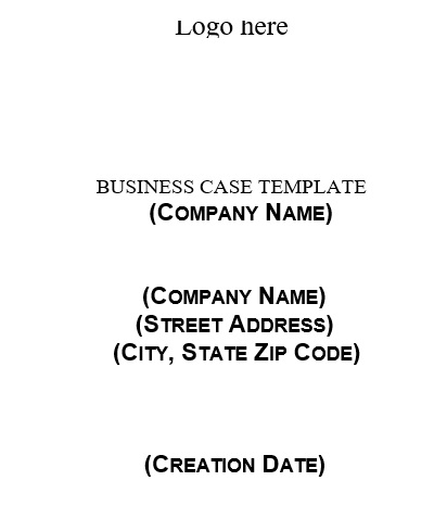 free business case template 4