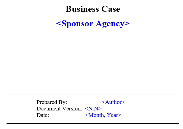 free business case template 9