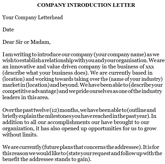 free business introduction letter 7