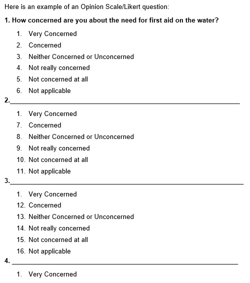 likert scale questionnaire template word