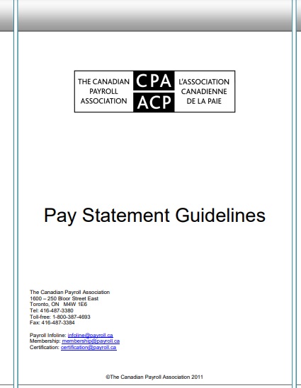 pay statement guidelines