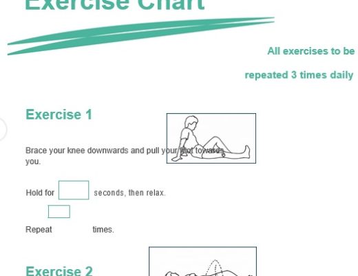 printable exercise chart 8