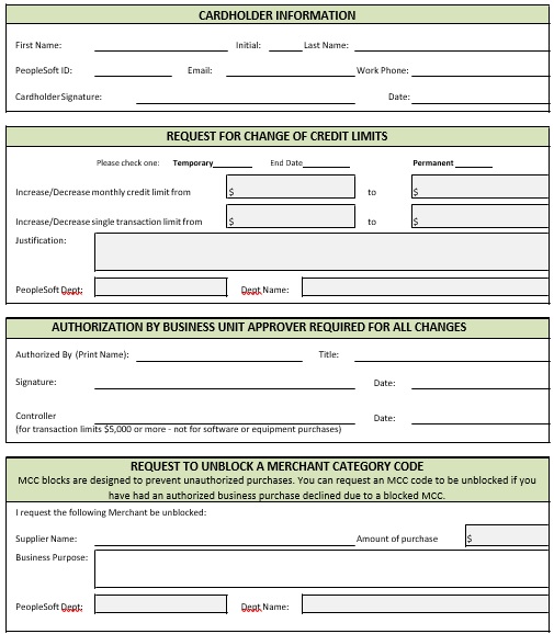 account maintenance request form