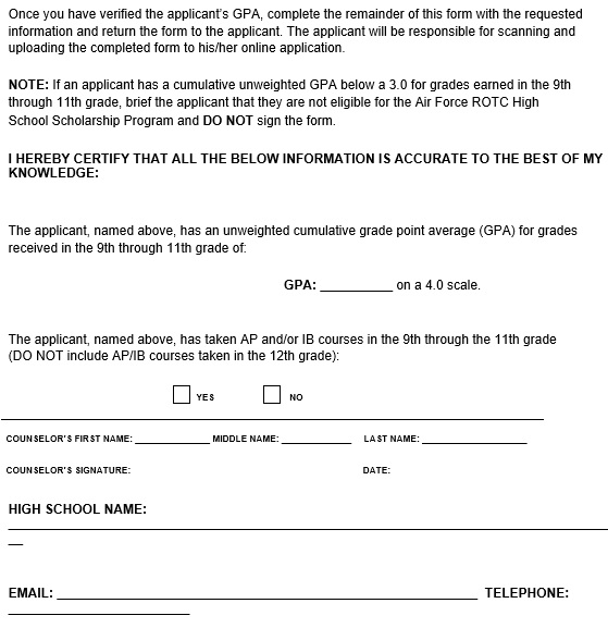 air force counseling form