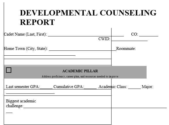 developmental counseling form