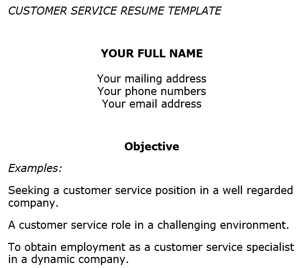 free customer service resume template 15
