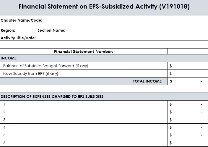 free financial statement template 4