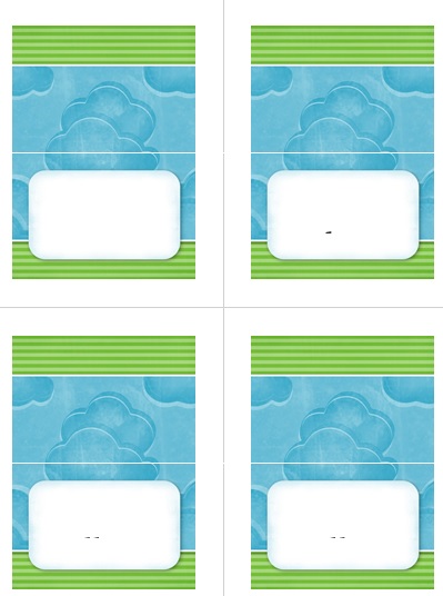 free place setting template 1
