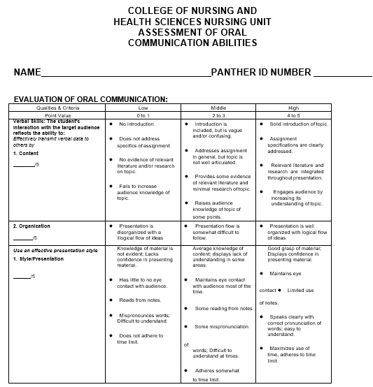 printable nursing assessment form 2