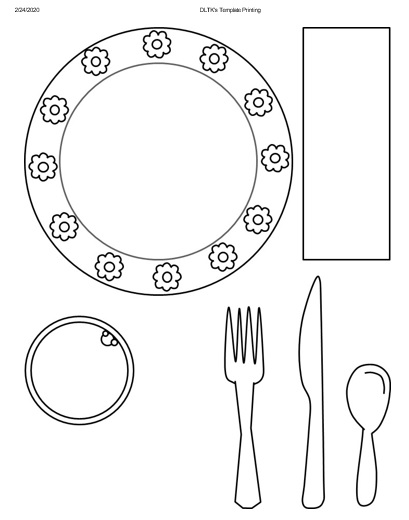 printable place setting template 2