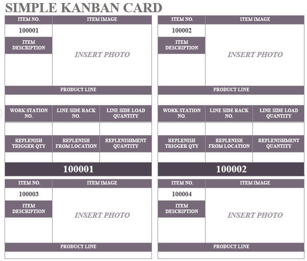 simple kanban card template