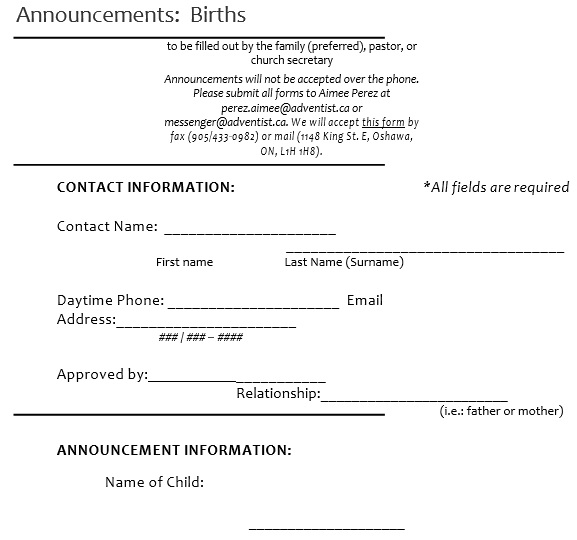 free birth announcement template 2