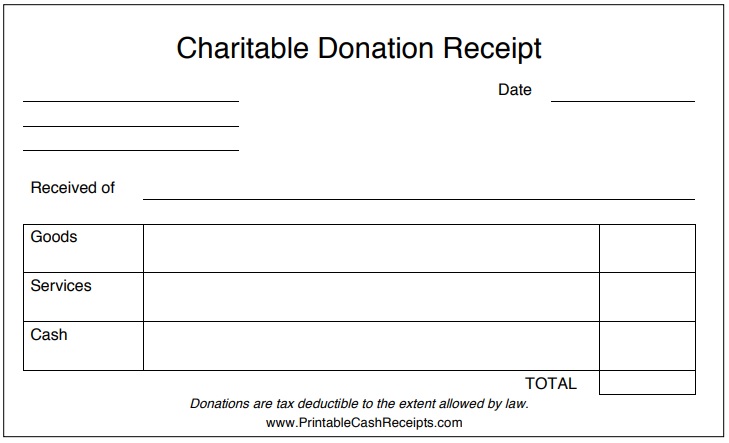 free donation receipt template 7