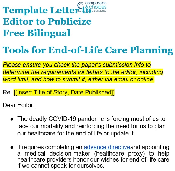 free letter to the editor template 7