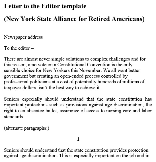 free letter to the editor template 8