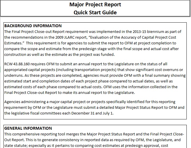 free project status report template 4