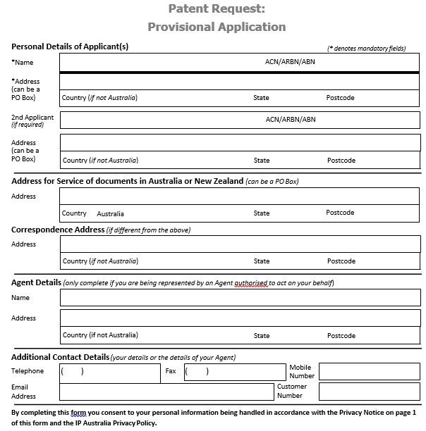 free provisional patent application template 10