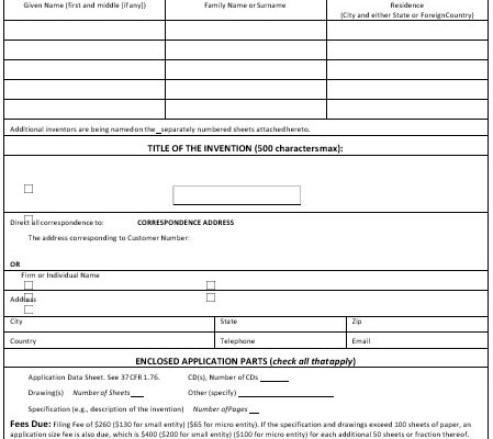 free provisional patent application template 18