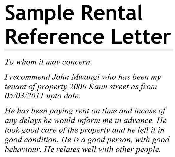 free rental reference letter 3