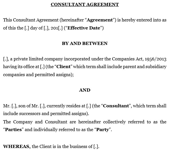 printable consulting contract template 13