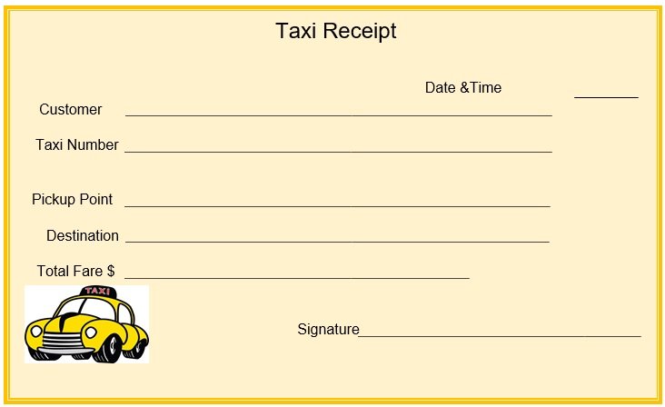 tour travel taxi bill format excel