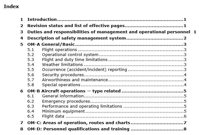 rpas operations manual template