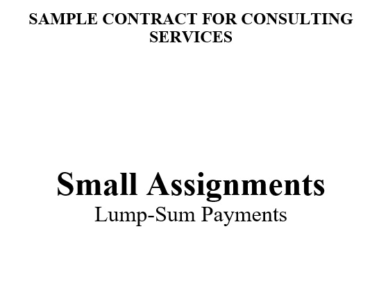 sample contract for consulting services agreement