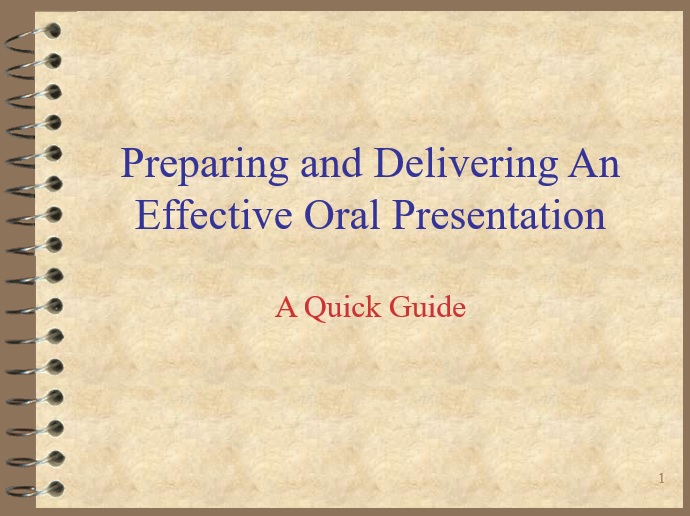 steps for preparing effective oral presentation slideshare