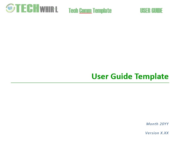 user guide template