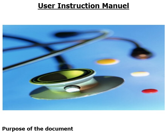 user instruction manual template