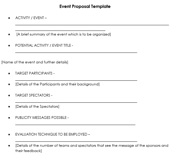 best event proposal template 3