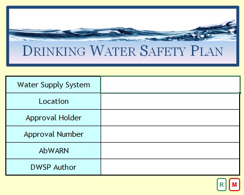 drinking water safety plan template