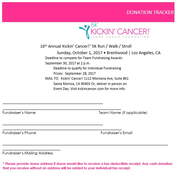 free donation tracker template 1