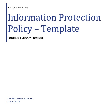 free information security policy template 4