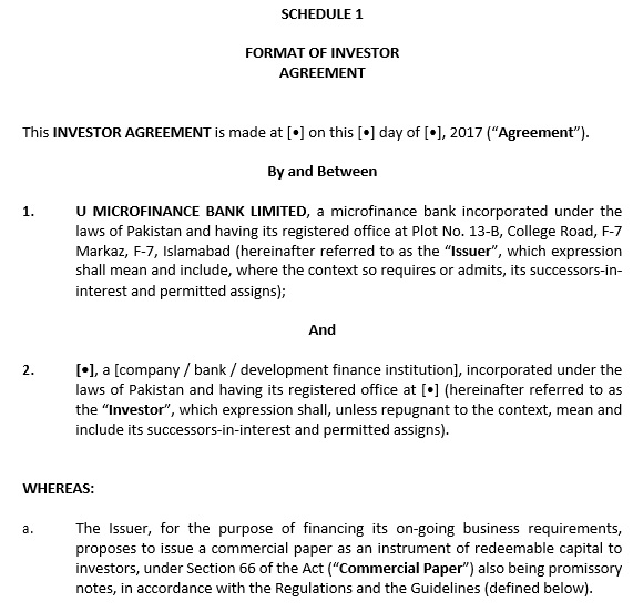 free investment contract template 1