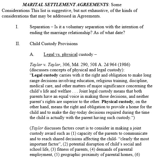 free marital settlement agreement template 7