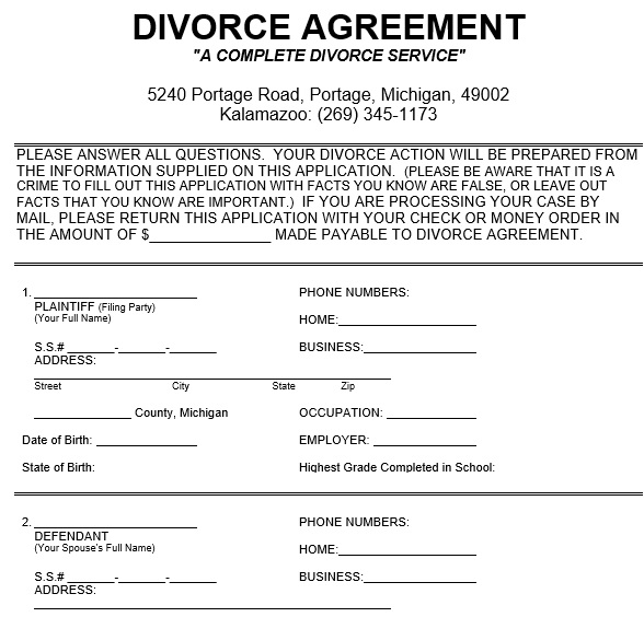 free marital settlement agreement template