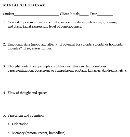 free mental status exam template 2