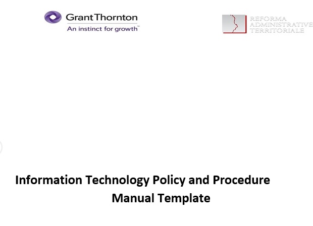 information technology policy and procedure manual template
