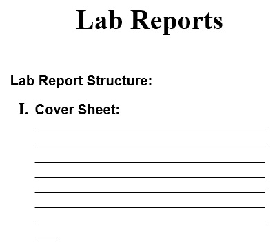 printable lab report template 10