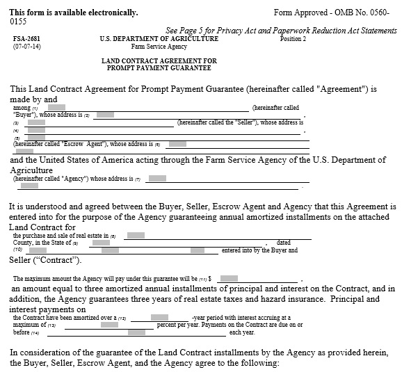 printable land contract form 4