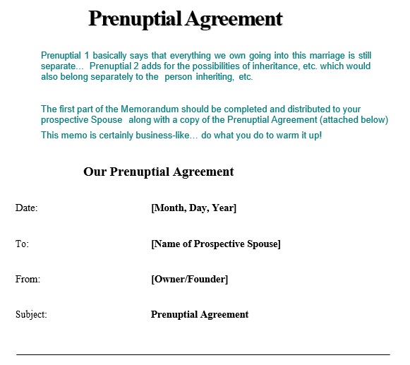 printable prenuptial agreement form 8