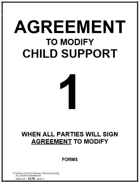 agreement to modify child support