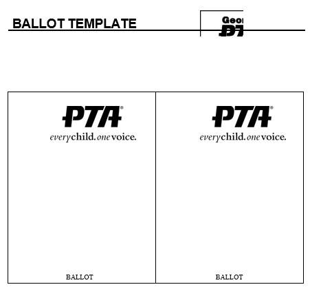 free ballot template 7