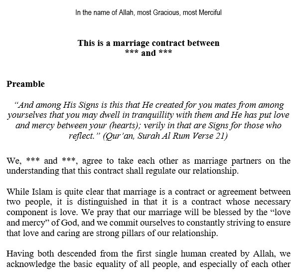 free marriage contract template 3