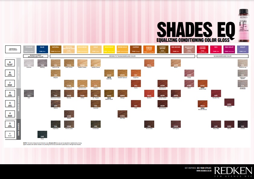 free redken shades eq color chart