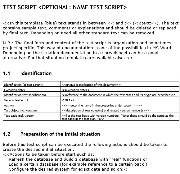 free test case template 6