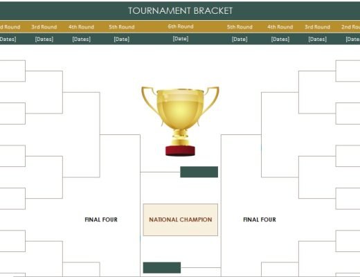 tournament bracket spreadsheet