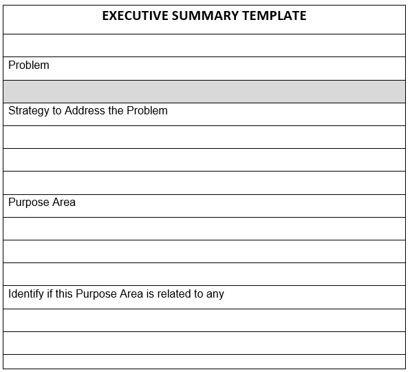 free executive summary template 6